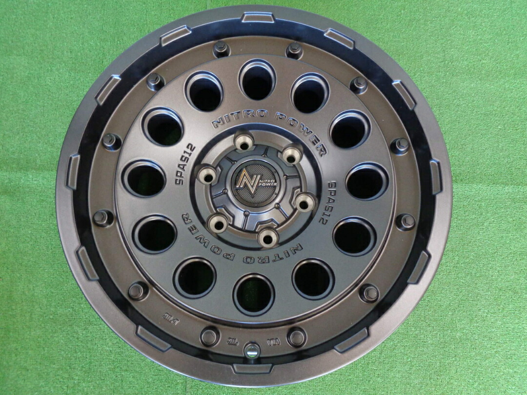 未使用展示品　ナイトロパワー　H12　ショットガン　8J-17　6H139.7　+20　プラド　中古ホイール　神奈川県