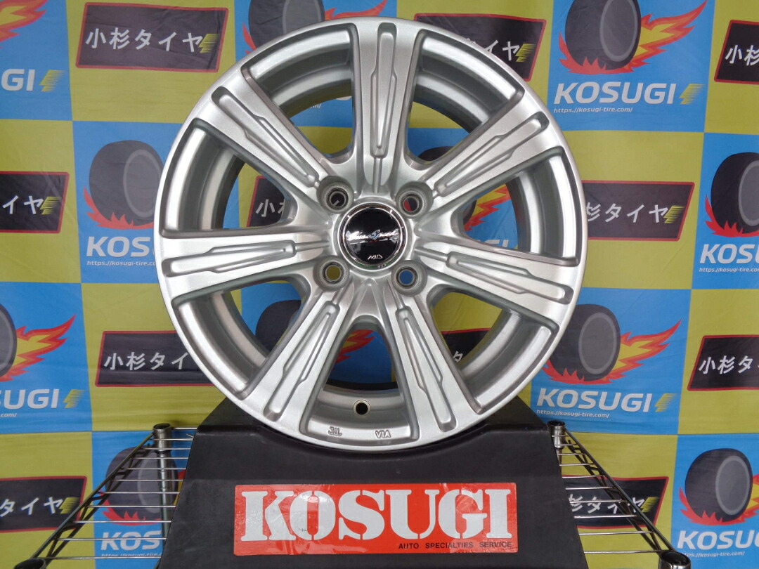 中古ホイール 14インチ ユーロスピード C-07 5.5J 4穴 PCD100 インセット +38 アクア デミオ atsugiM223|小杉タイヤ販売