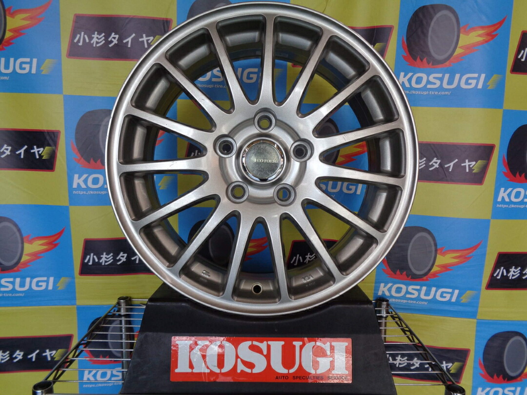 16インチ 中古ホイール エコフォルム SE-12 6.5J 5H114.3 +54 4本セット ステップワゴン ヤリスクロス atsugiM246|小杉タイヤ販売