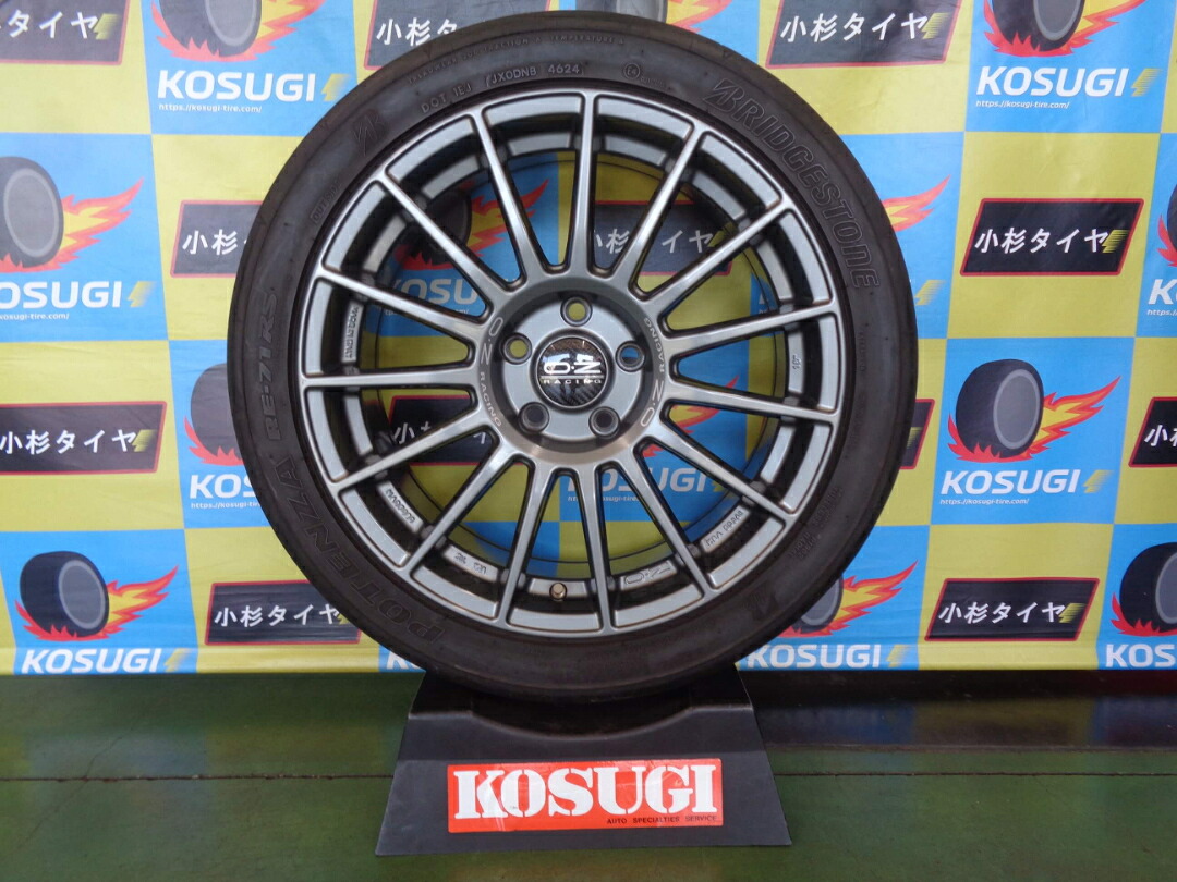 245/40R18　ブリヂストン　ポテンザ　RE71RS　ルノー　メガーヌ　中古　4本セット　18インチ　OZレーシング