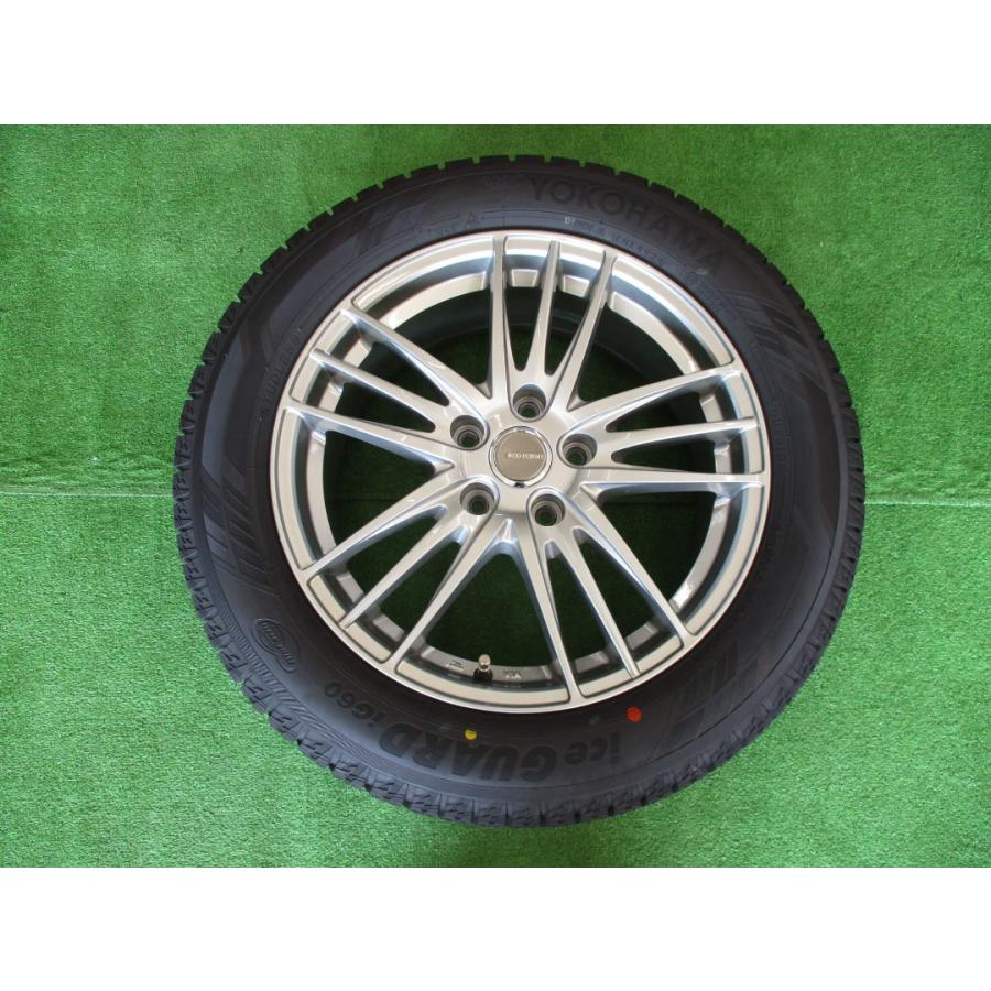 １７インチ中古スタッドレスセット♪　215/55R17　IG60　7-17　5H114.3　+45　エコフォルム【H332　大和店】