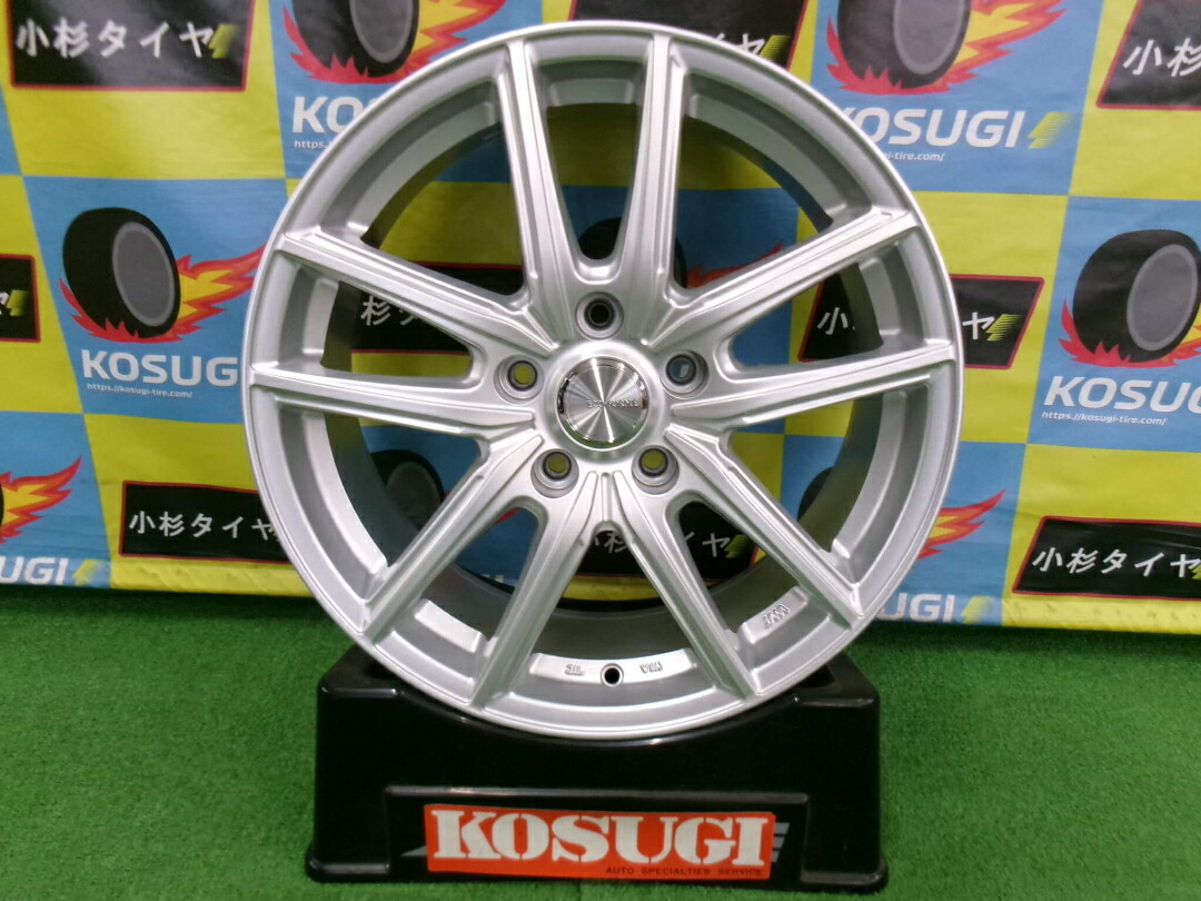エコフォルム　7J-17　5H114.3　+53　ステップワゴン　オデッセイ　ヴェゼルなど　中古ホイール　4本　【Y204　大和店】