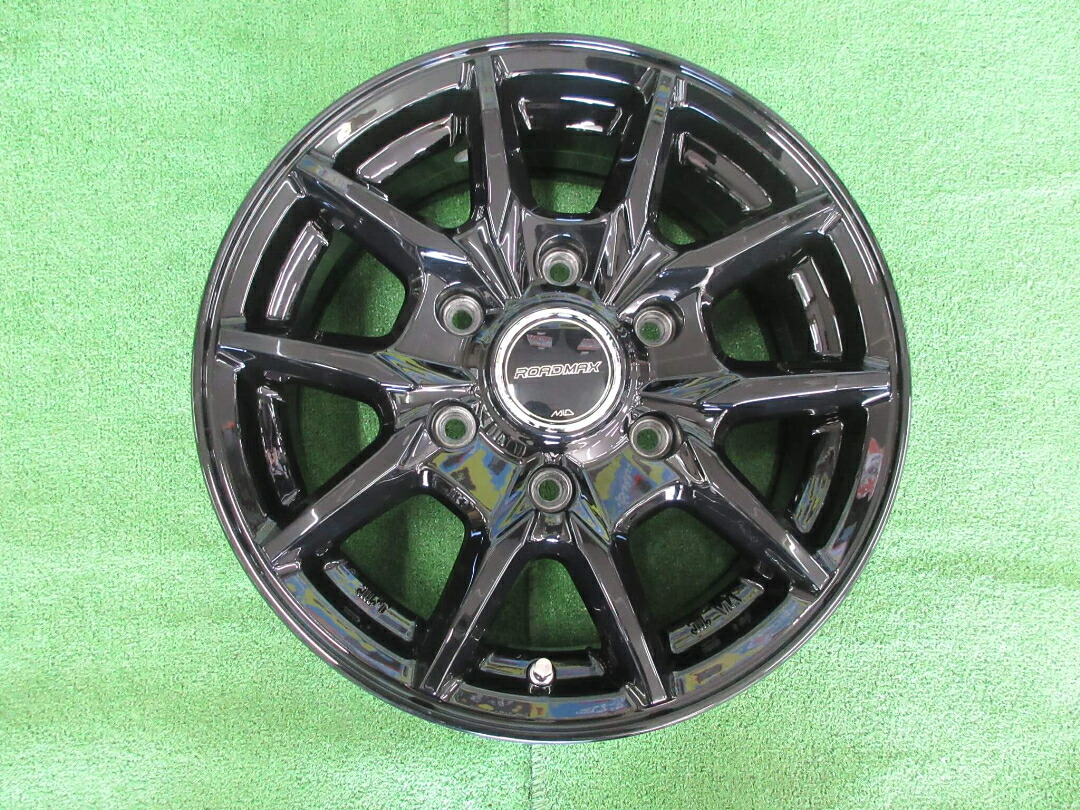 ロードマックスKG25 6J-15 6H139.7 +33 ハイエース など 中古ホイール 4本 【O5 大和店】|小杉タイヤ販売