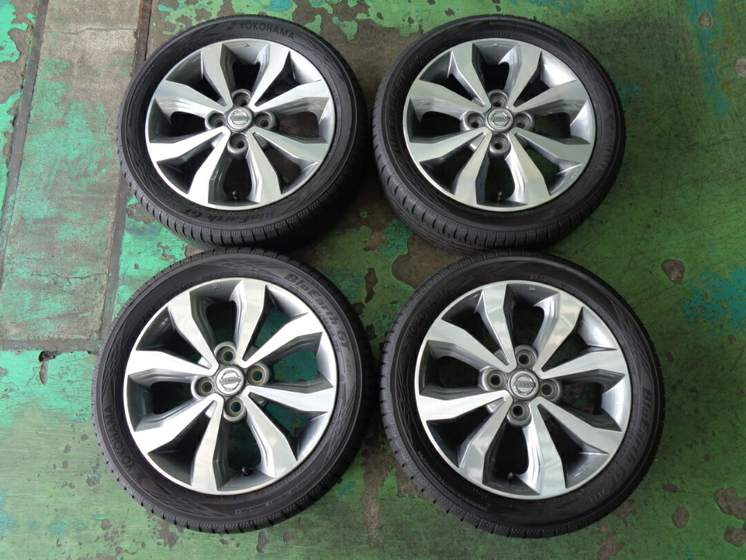 4.5J-15インチ 4H100 +46 日産 デイズ 純正 165/55R15 ブルーアースGT 中古 ホイール タイヤ 4本｜小杉タイヤ販売