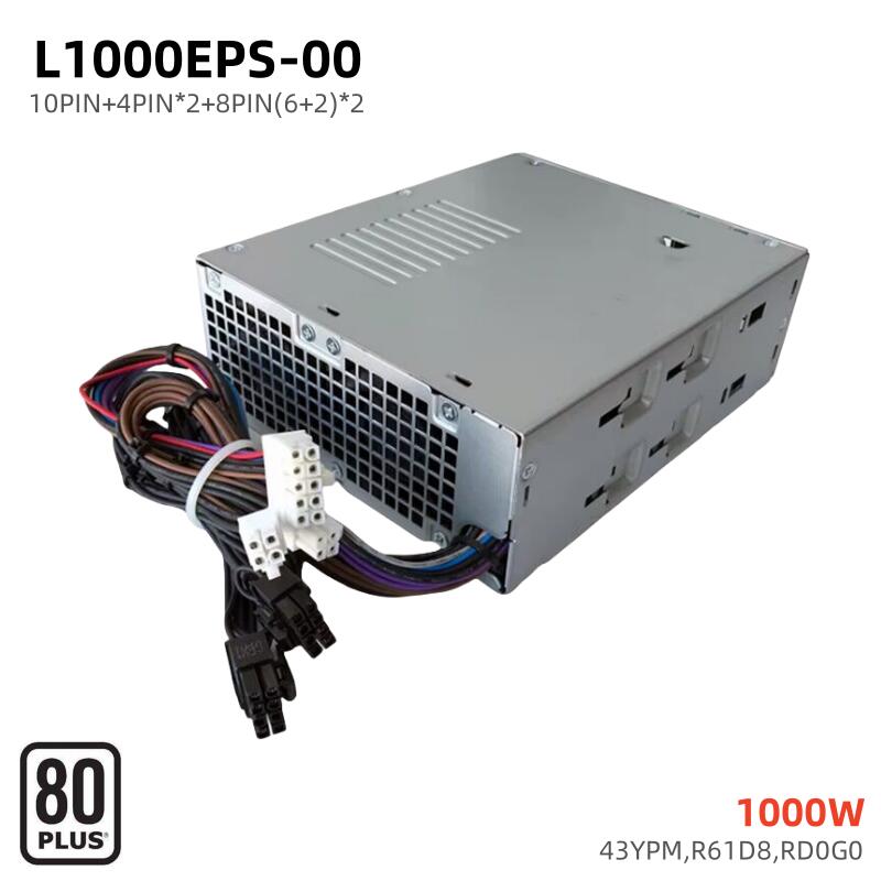 DELL 1000W 電源ユニット　80plus GOLD KRPW-GR1000W/90+ | 80PLUS GOLD取得 ATX電源 1000W(プラグイン