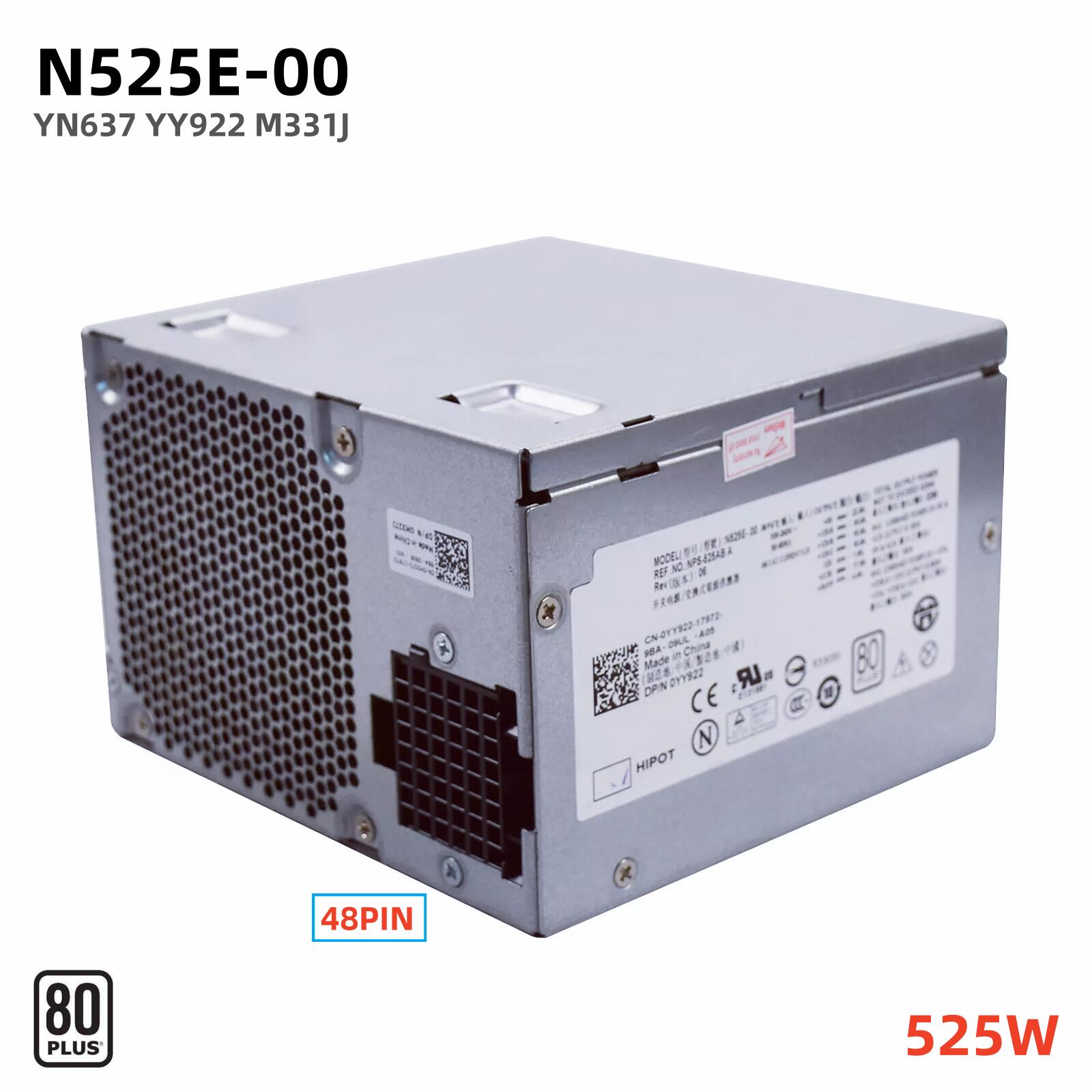 純然たる新品 DELL デル Precision T3400 400SC 390 380 PowerEdge T410用 525W ワット数社会的単位 事務机とっ始めワット数とり備える 48いの一番 N525E-00 H525E-00 YN637 YY922 M331J NPS-525AB A パソコン容れものワット数  80PLUS