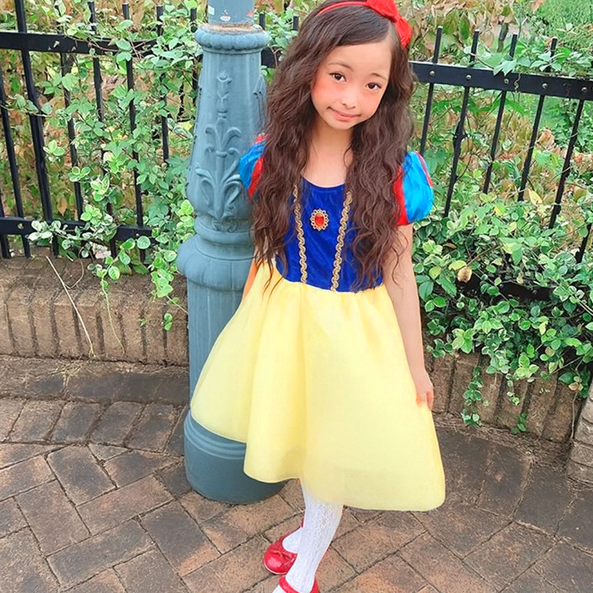 カチューシャリボン付き】白雪姫 ドレス 子供用 スノーホワイト