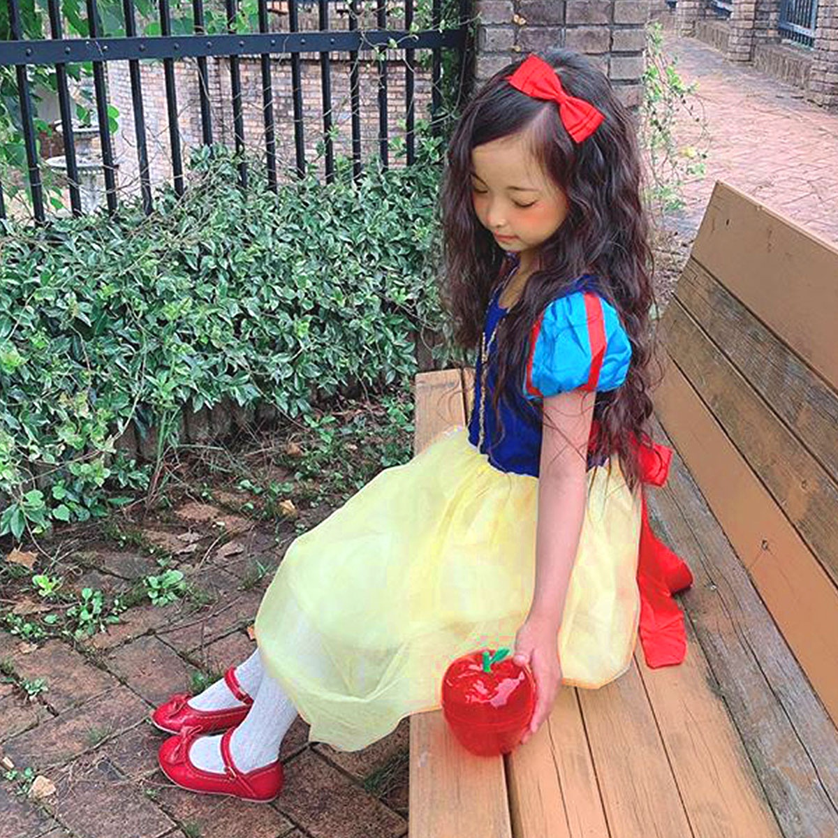 P+3倍！】【カチューシャリボン付き】白雪姫 ドレス 子供用