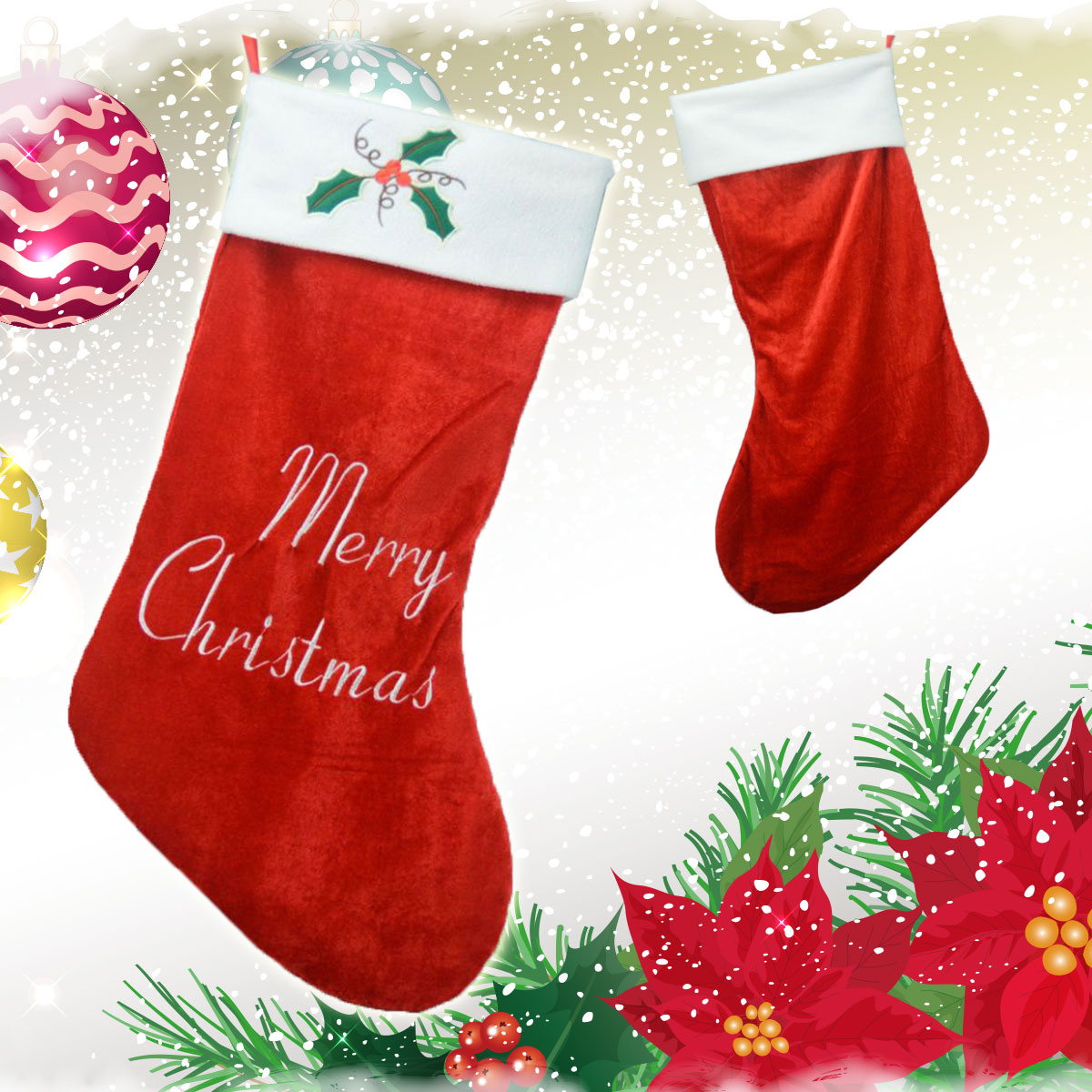 楽天市場 クリスマス 靴下 プレゼント 大きい サンタ くつ下 サンタクロース ソックス クリスマスプレゼント いいひ 楽天市場店