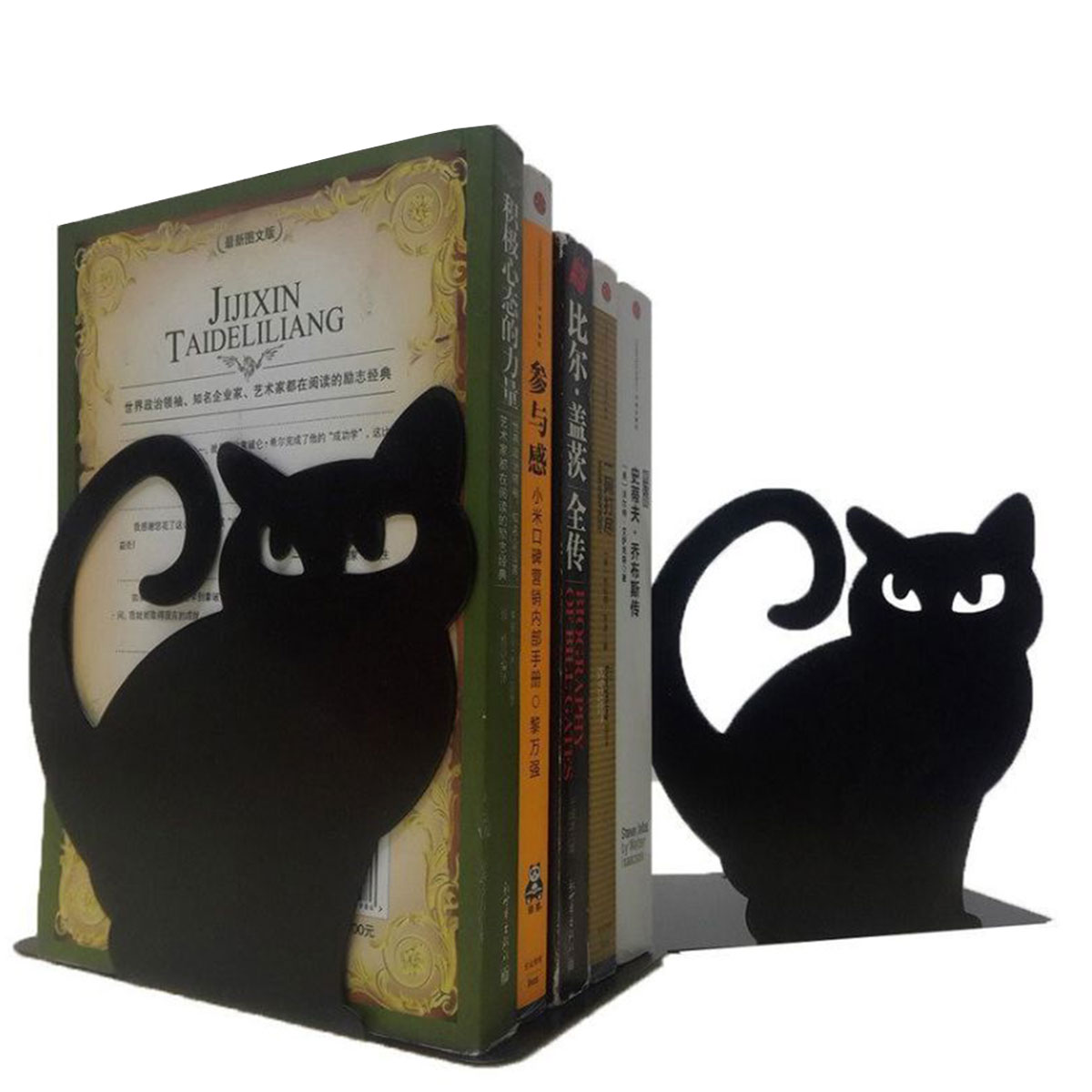 楽天市場】ブックエンド ネコ 倒れない 本立て 猫 ねこ かわいい