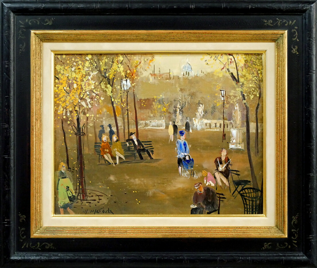 楽天市場】児玉 幸雄「パリー街景」油絵・F6号 日動画廊取扱画家 パリ