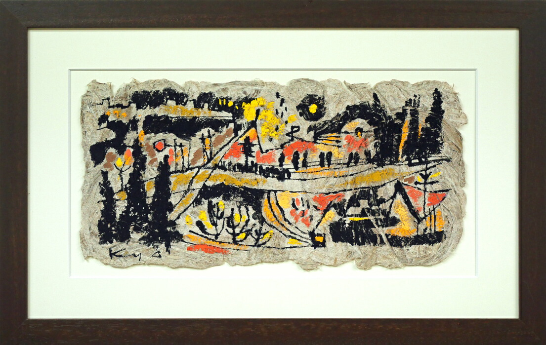 楽天市場】栗原喜依子 鏡の前 油彩6号 藤田嗣治を思わせる独特の