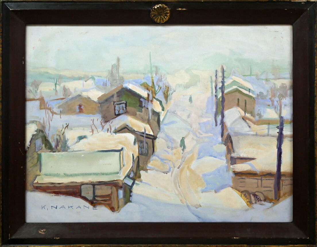 楽天市場】千葉 七郎「ラファイエット通り（パリ）」油絵・F6号 全道展