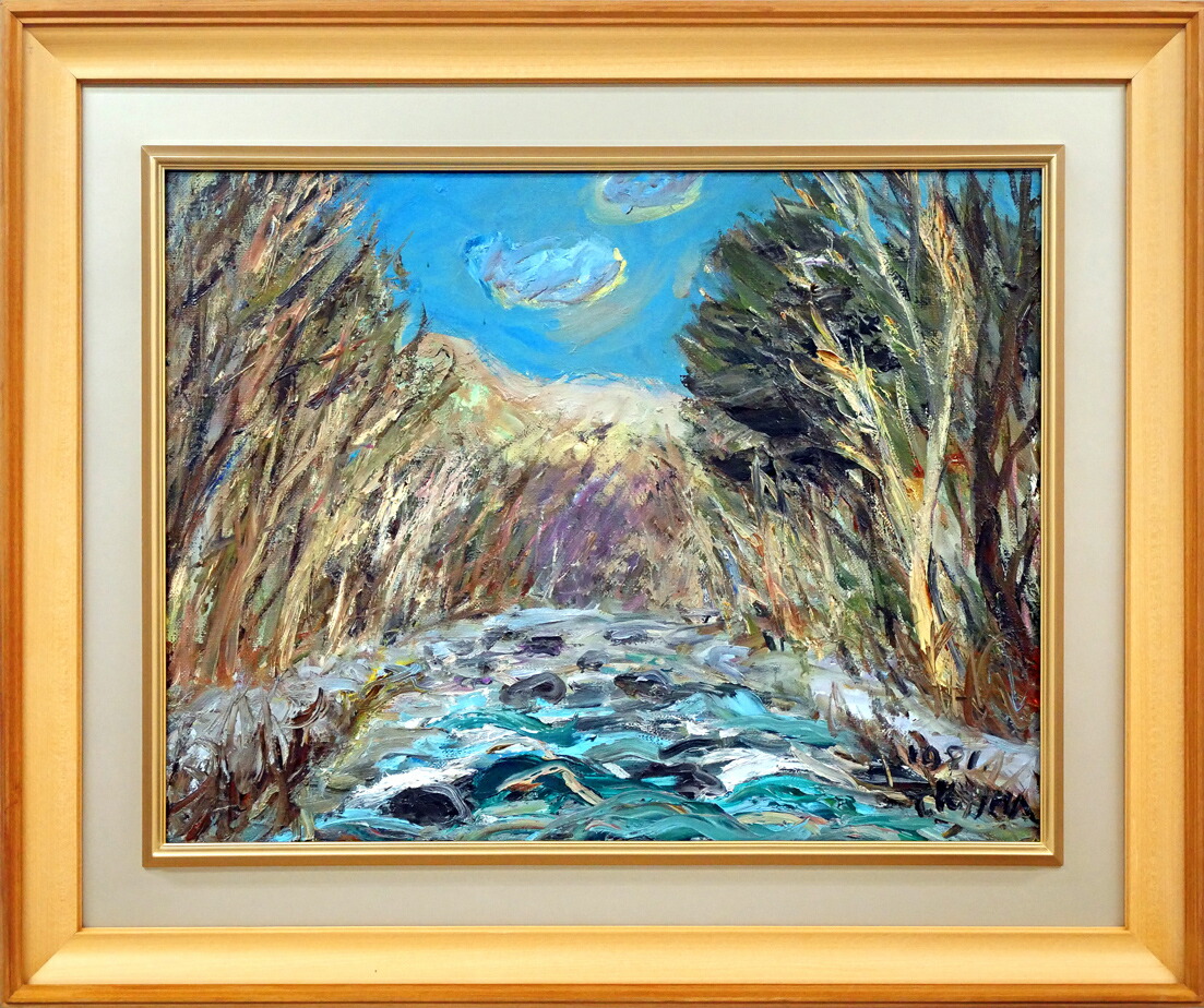 楽天市場】北川照生『安曇野の山郷』油絵・油彩画 SМ