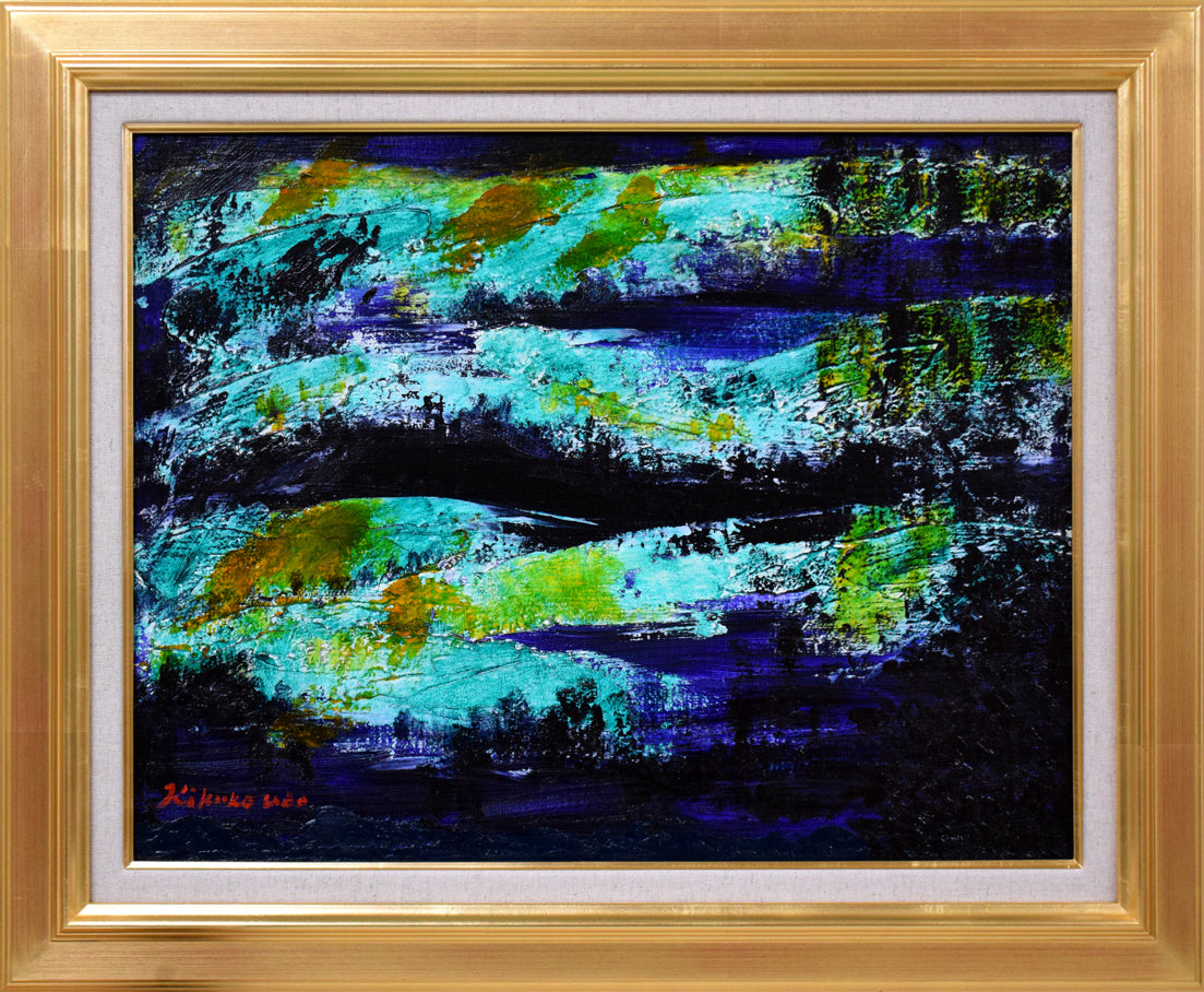 宇田 喜久子「風景1」油絵・P10号 百貨店個展多数 海外でも活躍 宇田荻邨の孫にして所定鑑定人を務める 小竹美術 真作保証|小竹美術店