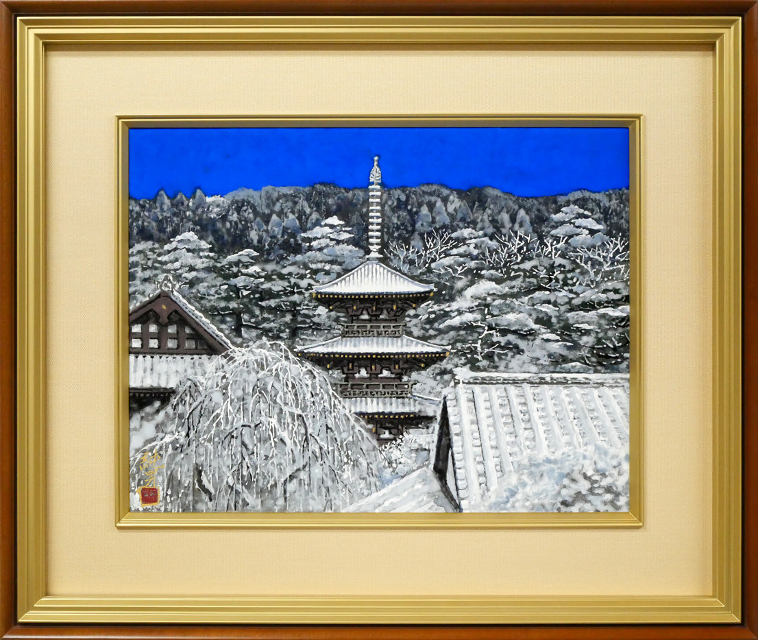 楽天市場】遠山 幸男「暁富士」日本画・P15号・共シール付 百貨店人気