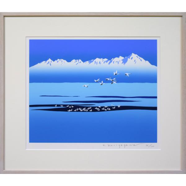 楽天市場】栗谷川 健一「丹頂鶴の世界（阿寒）」シルクスクリーン版画