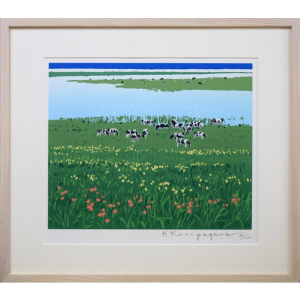 楽天市場】栗谷川 健一「流氷去る頃」シルクスクリーン版画