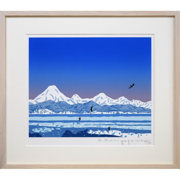 楽天市場】大本 靖「トムラウシ」木版画・限定サイン入り 北海道木版画