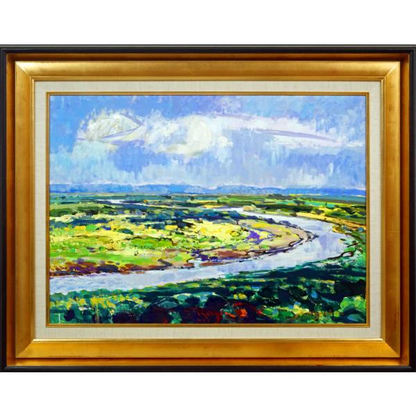 楽天市場】八木 保次「作品」水彩画（グワッシュ）15号 全道展会員