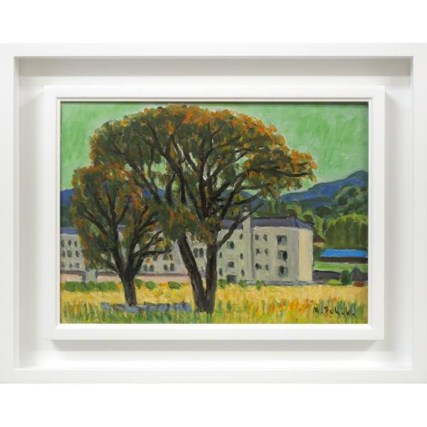 楽天市場】上代 誠「山女魚（楽古川・十勝）」油絵・変形15号 「一枚の