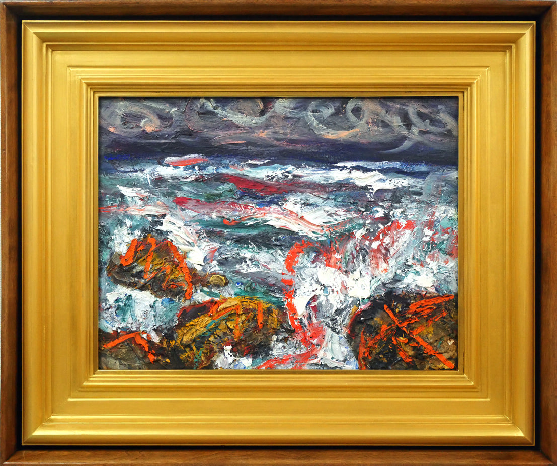 楽天市場】上野山 清貢「鮎」墨彩画 一線美術創立会員 全道展創立会員