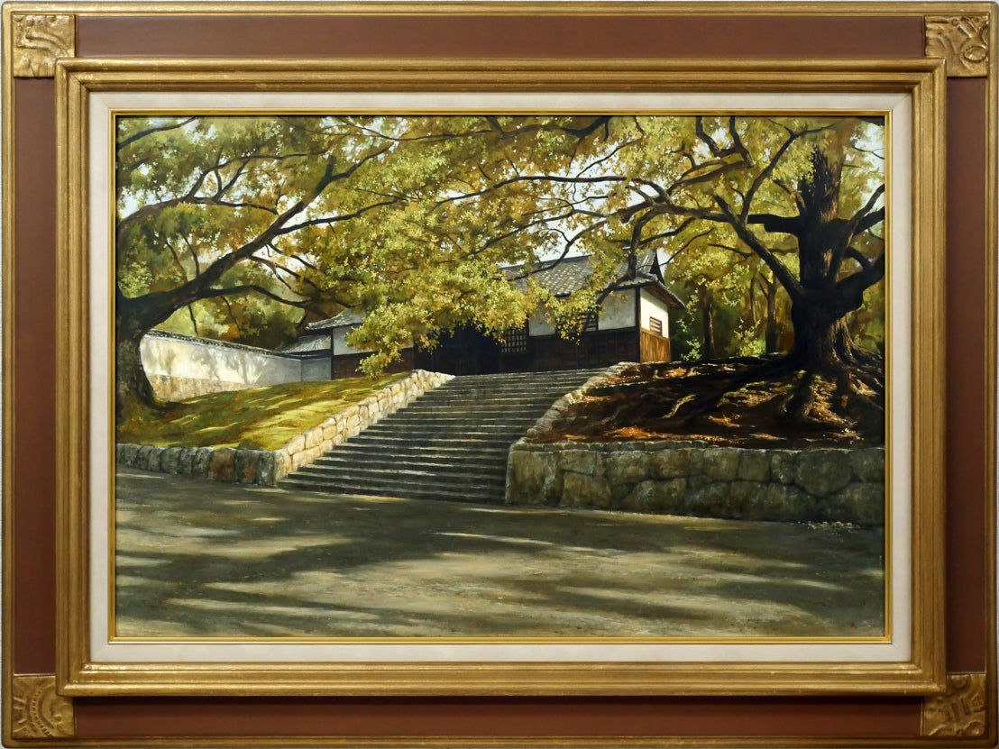 楽天市場】渡辺 章雄「秋草」日本画・S4号 創画会会員 百貨店人気画家