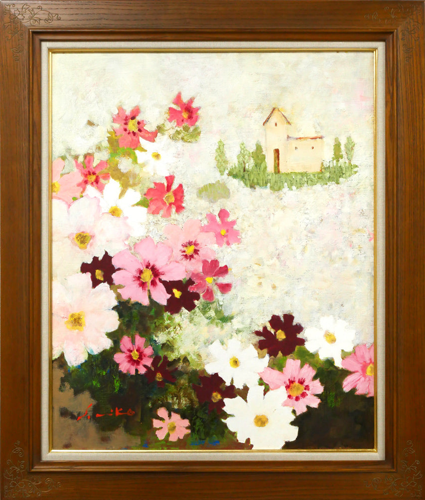 楽天市場】宮倉 靖三「安曇野（木崎湖・長野県）」油絵・F4号 個展活動