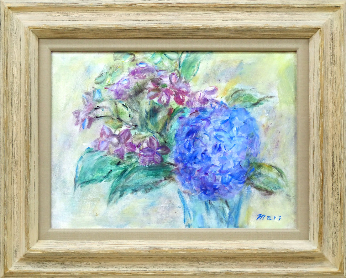 楽天市場】三塩 清巳「パンジー」油絵・F4号 東光会元理事長 日展参与