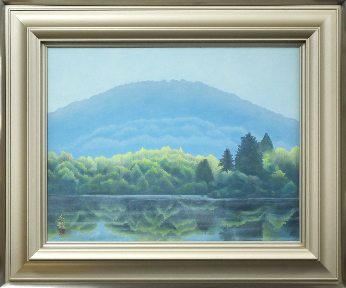 楽天市場】上野山 清貢「鮎」墨彩画 一線美術創立会員 全道展創立会員