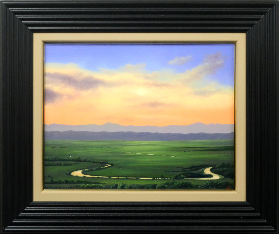 楽天市場】繁野 三郎「港風景」水彩画5号 道展名誉会員 北海道水彩画界