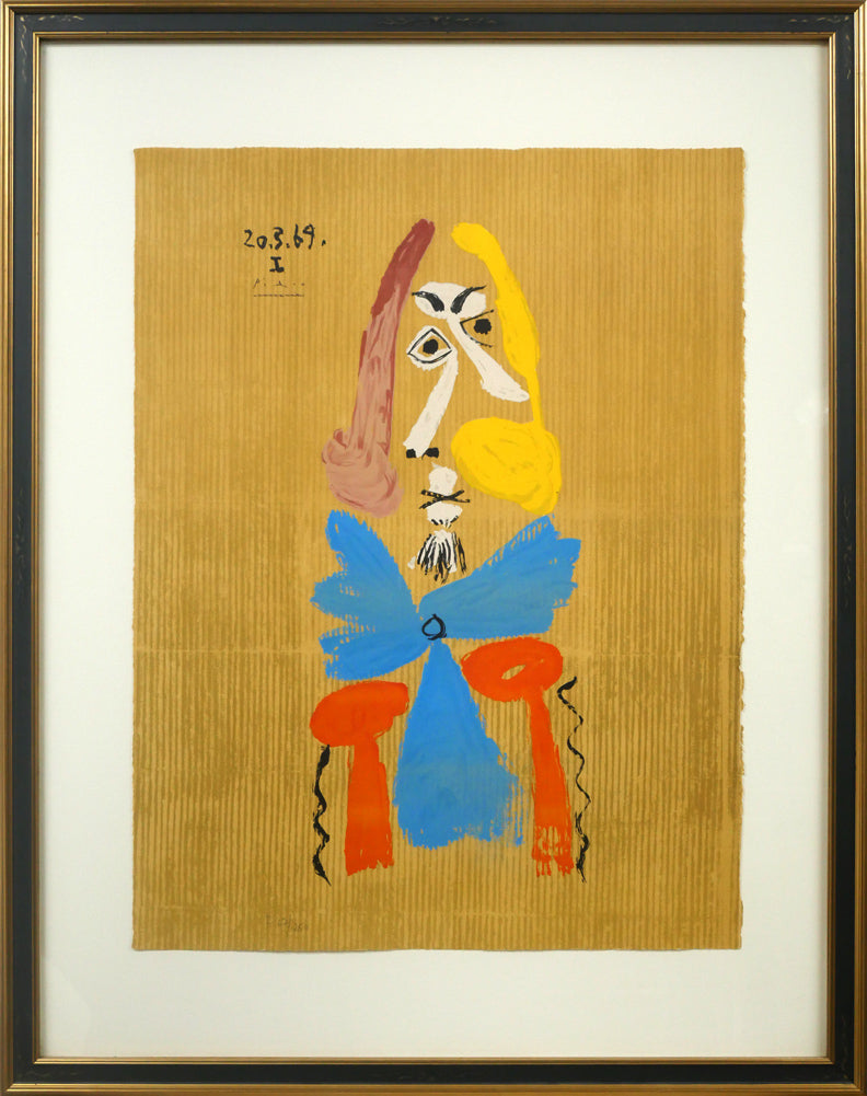 【公式ライセンス品】パブロ・ピカソ 額装 肖像画 木製フレーム インテリア 絵画 額装絵画 パブロ・ピカソ 「ドラマールの肖像」 世界の名画