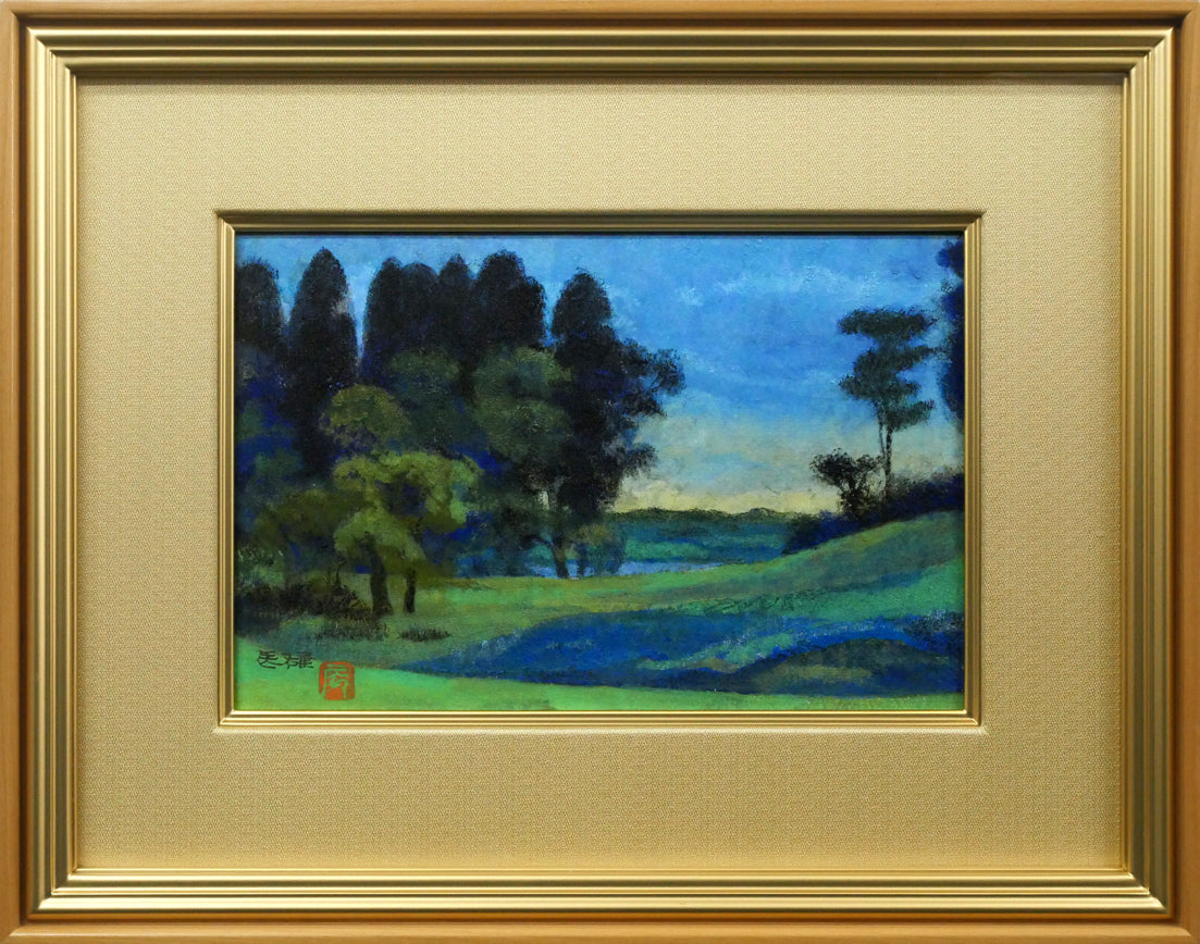 楽天市場】遠山 幸男「暁富士」日本画・P15号・共シール付 百貨店人気