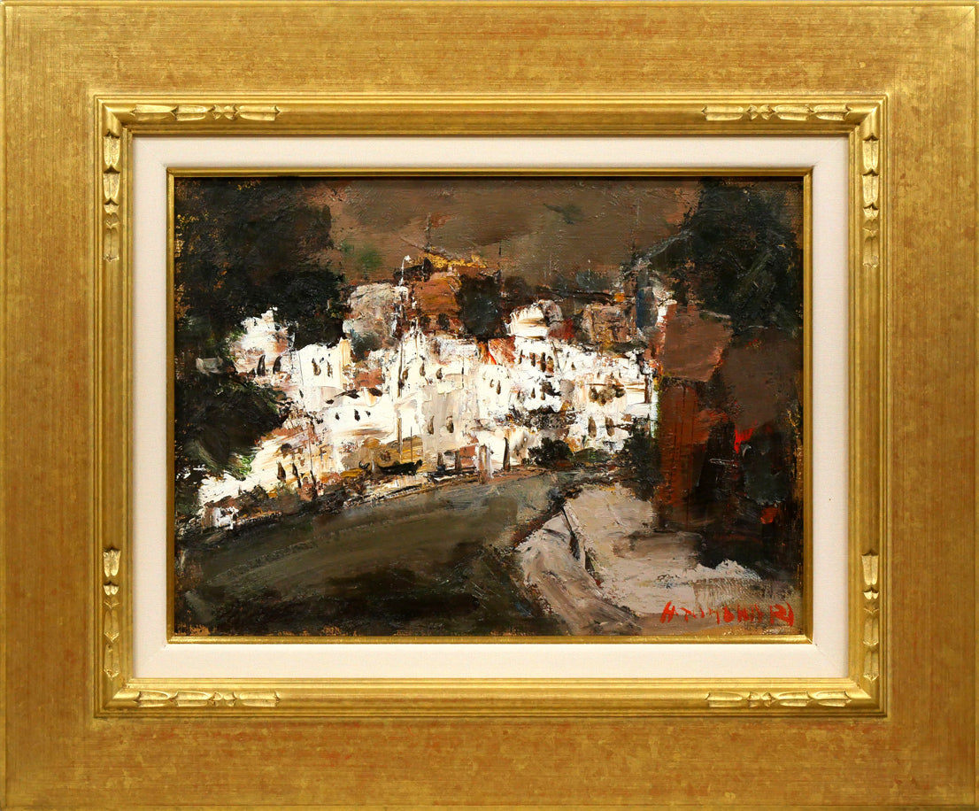 楽天市場】原田 優「早春」油絵・F4号 双樹会運営委員 「一枚の繪