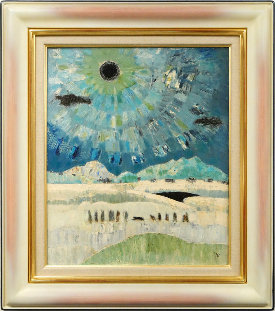 楽天市場】伊藤 仁「北海道庁之池」油絵・F6号 札幌の古い建物、風景を