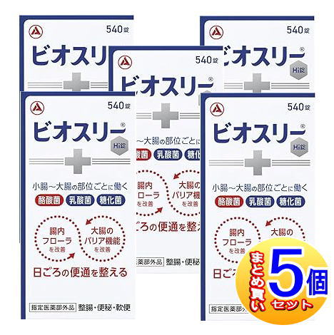 【5個セット】【指定医薬部外品】ビオスリー Hi錠 540錠【小型宅配便】|健康通販