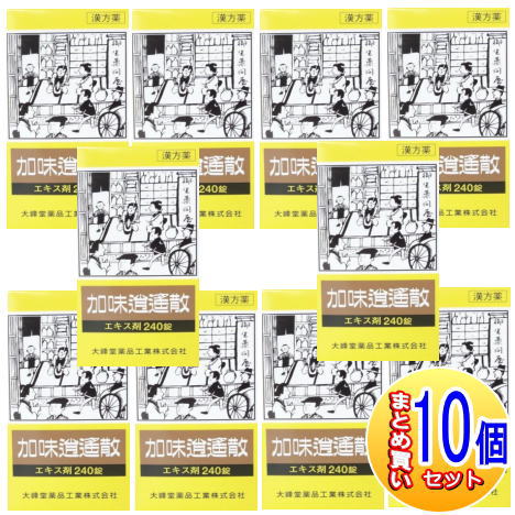 【10個仕かける】【第2類飲み薬】塩加減ほっつき歩く散抽出エキス錠 240錠【小型宅配便】（大峰堂 漢方・錠剤）