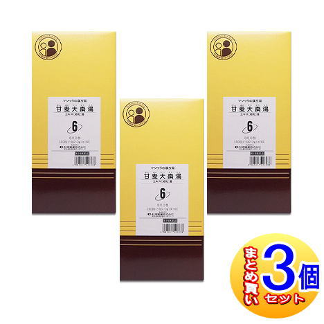 【3個書き割り】【第2類飲み薬】O-6 甘麦大棗湯抽出エキス〔細粒〕300包 松浦薬業【小型宅配便】