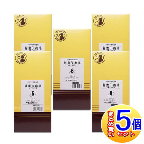 【5個書き割り】【第2類飲み薬】O-6 甘麦大棗湯抽出エキス〔細粒〕300包 松浦薬業【小型宅配便】