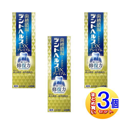 【3個セット】【医薬部外品】デントヘルス　薬用ハミガキＤＸプレミアム　90g【小型宅配便】 4,544円