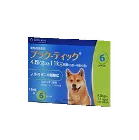 【動物用医薬品】プラク－ティック 犬用 4.5~11kg未満 1.1mlｘ6本
