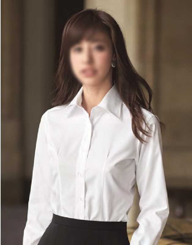 楽天市場 Enjoie アンジョア 女性用 レディース 事務服 長袖 ブラウス シャツ かっこいい系 ホームクリーニング ことぶき衣料
