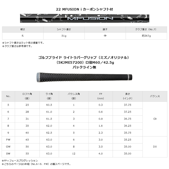 SEAL限定商品】 2022 MIZUNO ミズノ JPX 923 HOT METAL HL IRON ホットメタル アイアン 22 MFUSION i  カーボン 5本セット #6〜PW fucoa.cl