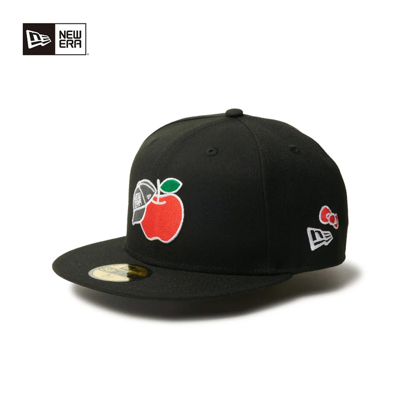 完売商品　NEWERA ニューエラ　ハローキティ　キャップブラックM/L 59FIFTY HELLO KITTY リンゴ ブラック | ニューエラオンラインストア
