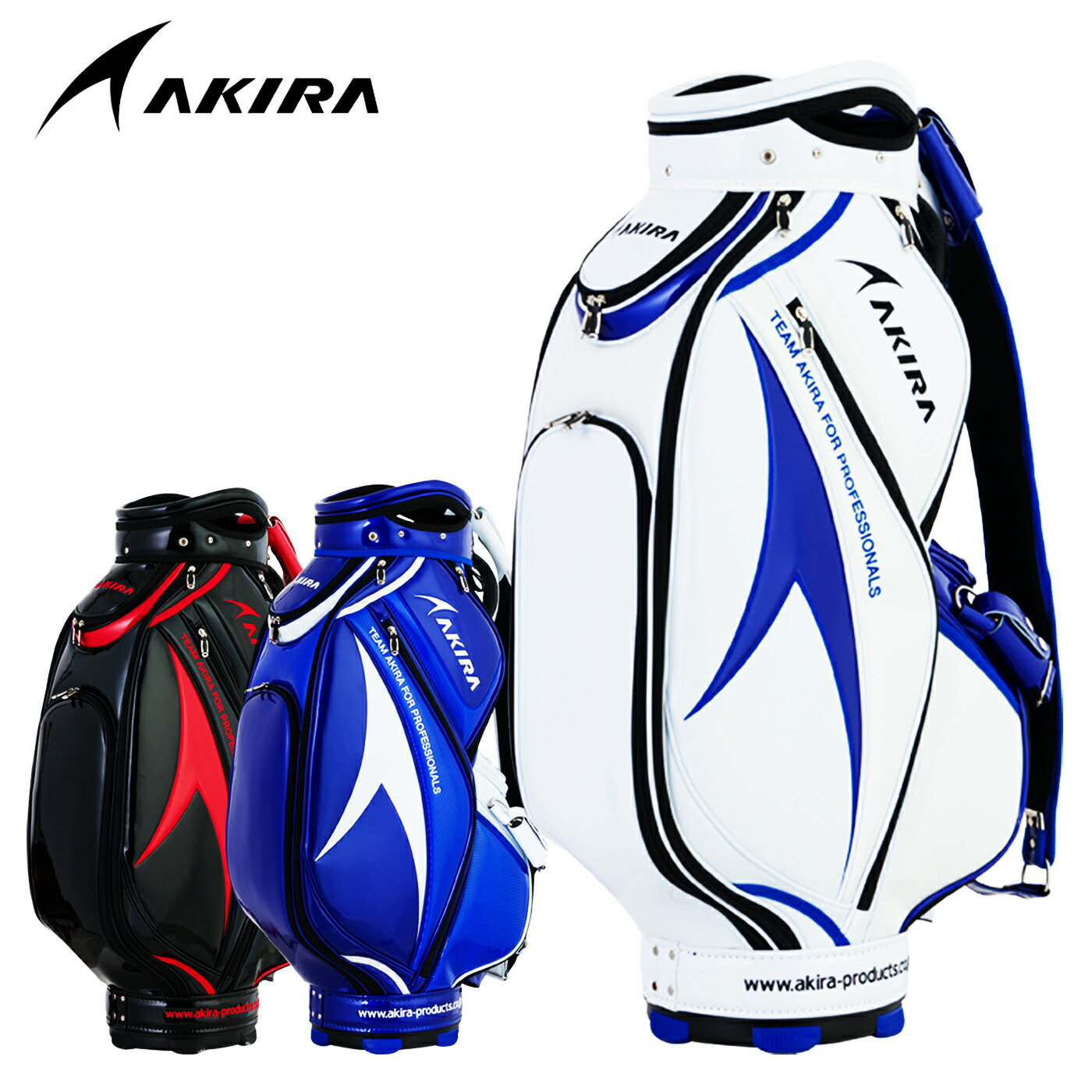 AKIRAキャディーバッグ美品商品 楽天市場】アキラ キャディバッグ 2024 AKIRA CADDIE BAG 9.0型
