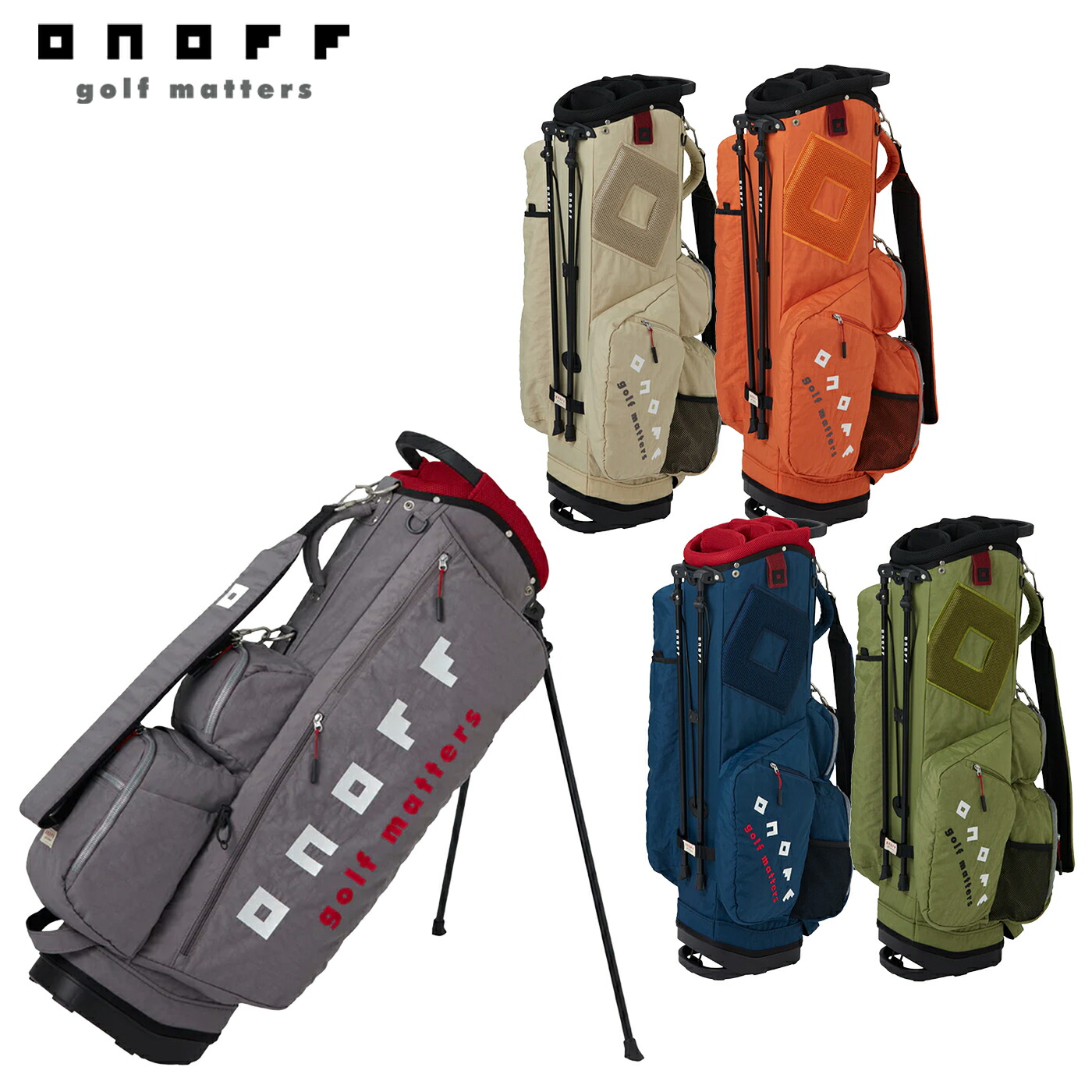 オノフ キャディバッグ 2025 ONOFF Caddie Bag OB0326 9.0型|コトブキゴルフKG−NET