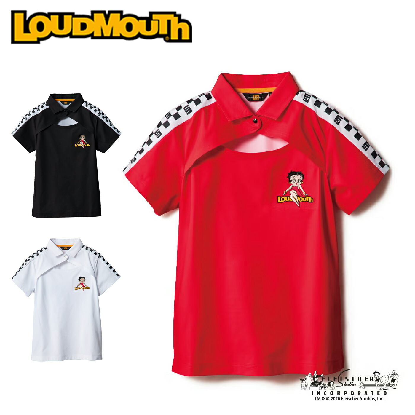 【限定コラボ】ラウドマウス ゴルフ ウェア レディース LM Betty半袖シャツ 春夏 866665 LOUDMOUTH 2026S/S|コトブキゴルフKG−NET