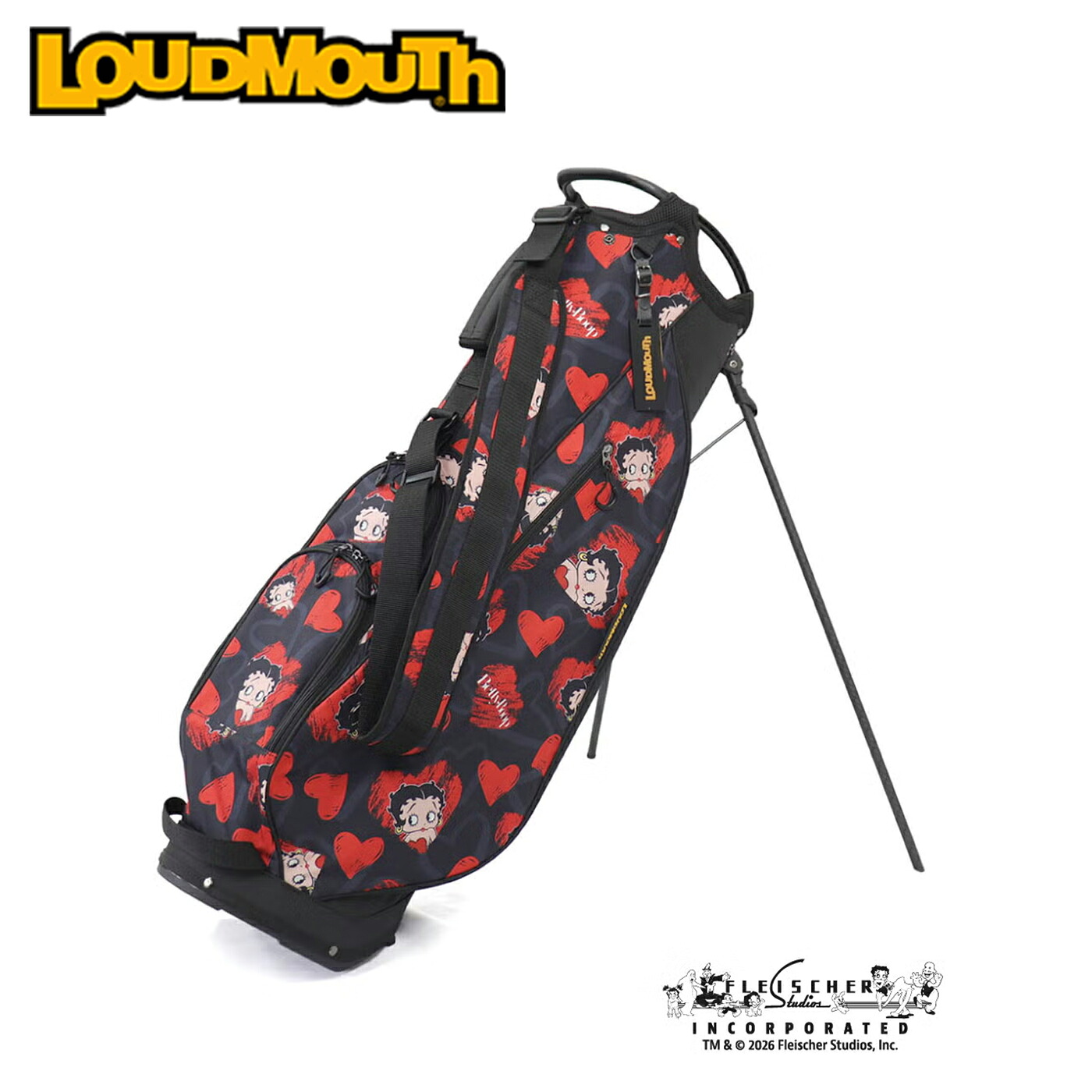 LOUDMOUTH ラウドマウス Betty Boop&trade; キャディバッグ スタンドバッグ 866979-469 2026S/S｜コトブキゴルフＫＧ&minus;ＮＥＴ