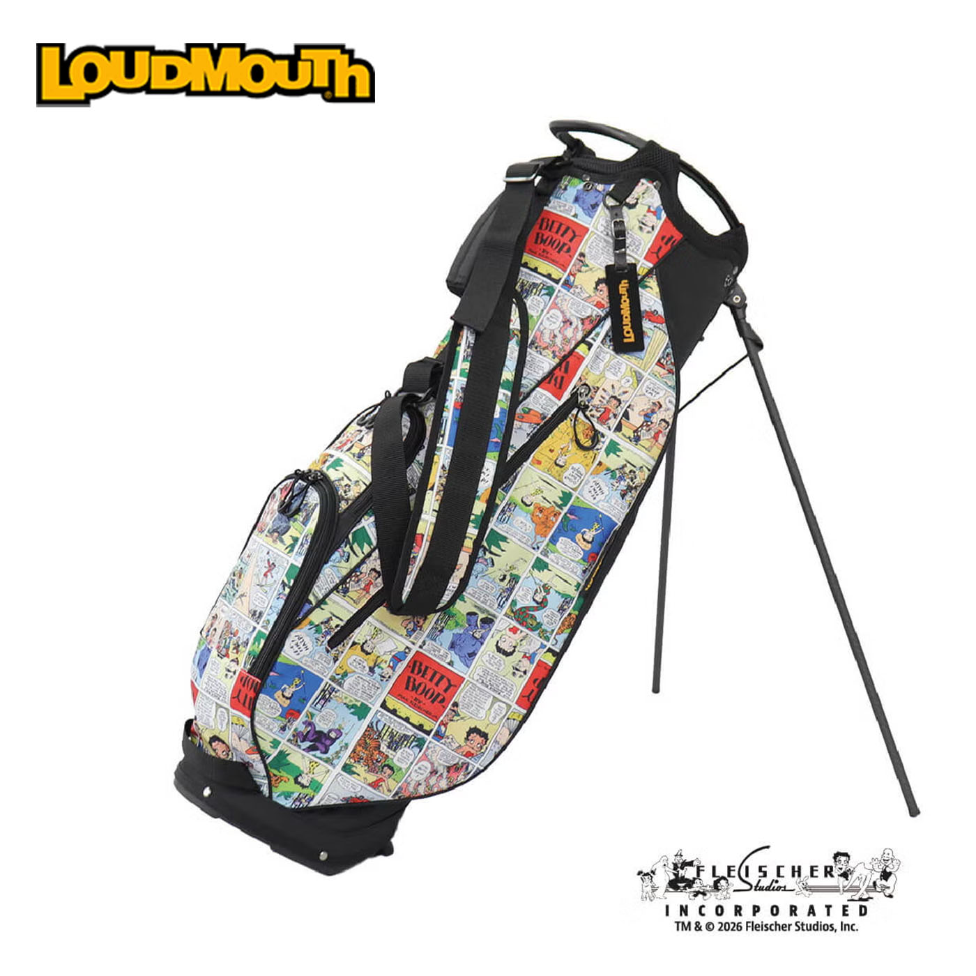 LOUDMOUTH ラウドマウス Betty Boop キャディバッグ スタンドバッグ 866979-468 2026S/S｜コトブキゴルフＫＧ&minus;ＮＥＴ