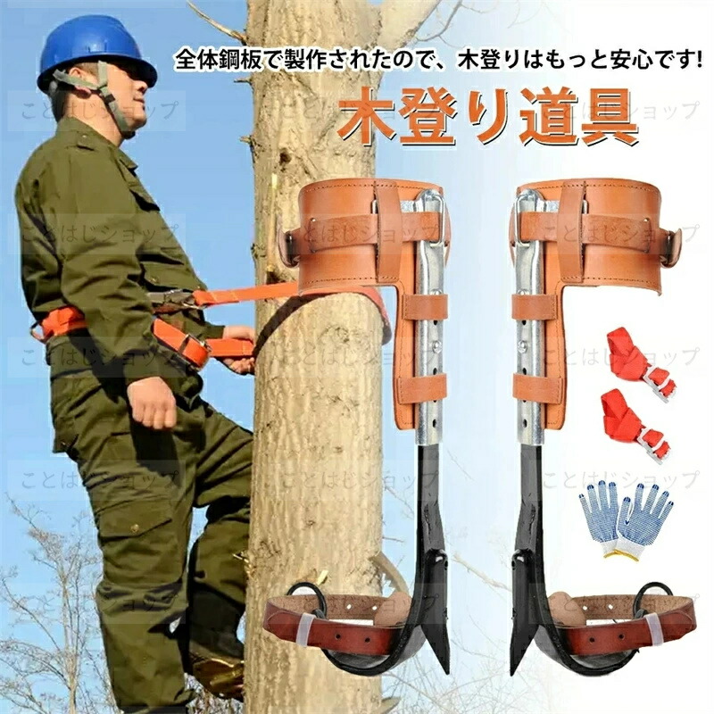 牛皮製木上り勾配器 ３類概念安全性のある三尺帯買いもとめる能力のある 木上り勾配御先棒 昇柱器 直立木上り勾配物の具 木上り勾配物の具調節する能力のあるなストラップロープ 木上り勾配靴上滑り打ちきりペダル 落っこちる押しとどめる 最大限度積み上げる量約220重量ポンド 山登り用 庭木 木上り勾配 当て嵌める飾り気の無い 狩り立てる見ること 山登りなどに当て嵌める